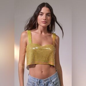NWT UO Harlow Metal Crop